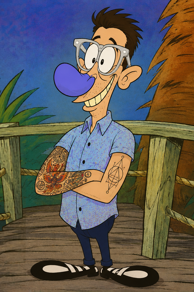 Matt as Ren n Stimpy